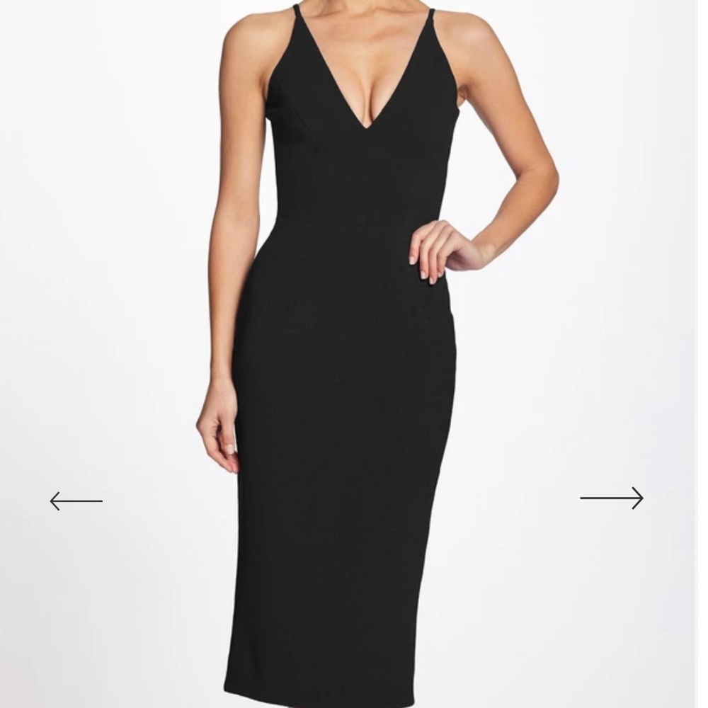 Dress the Population Black Lyla Dress Size Small